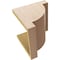 Ekena Millwork 10"W x 10"D x 10"H Wide Alpine Rough Cedar Woodgrain TimberThane Corbel, Primed Tan CORUR10X10X10ALPRCPR - alternate 6